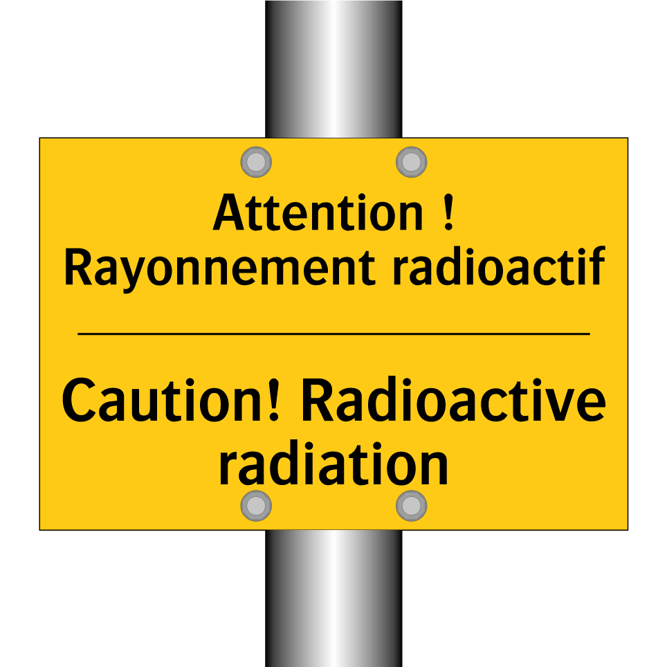 Attention ! Rayonnement radioactif /.../ - Caution! Radioactive radiation