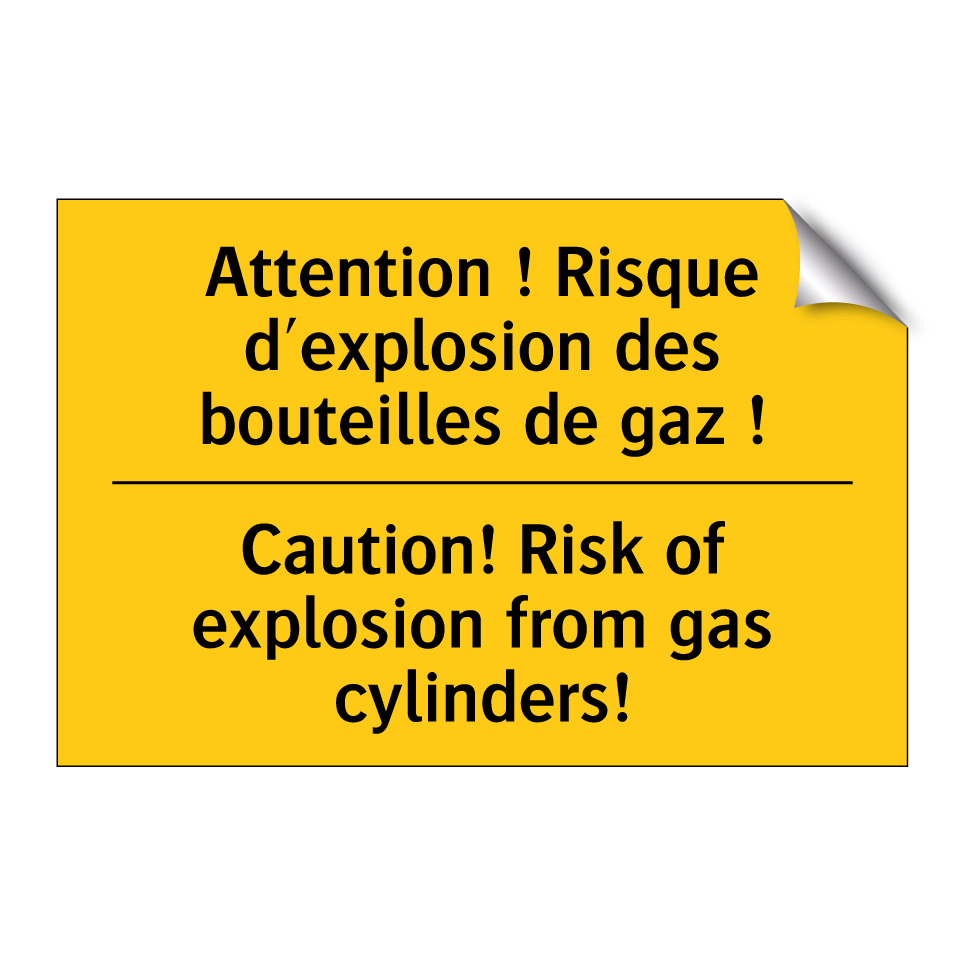 Attention ! Risque d'explosion /.../ - Caution! Risk of explosion from /.../