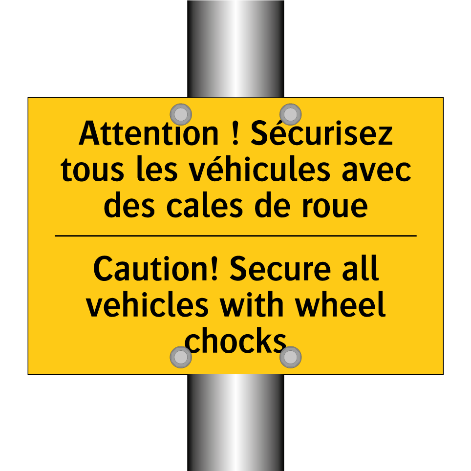 Attention ! Sécurisez tous les /.../ - Caution! Secure all vehicles with /.../