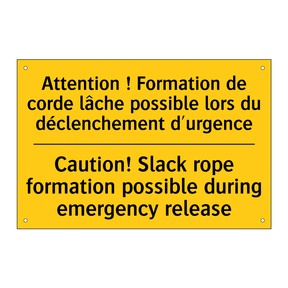 Attention ! Formation de corde /.../ - Caution! Slack rope formation /.../