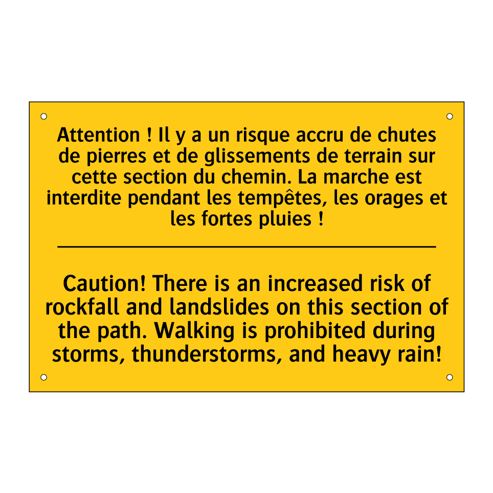 Attention ! Il y a un risque accru /.../ - Caution! There is an increased /.../
