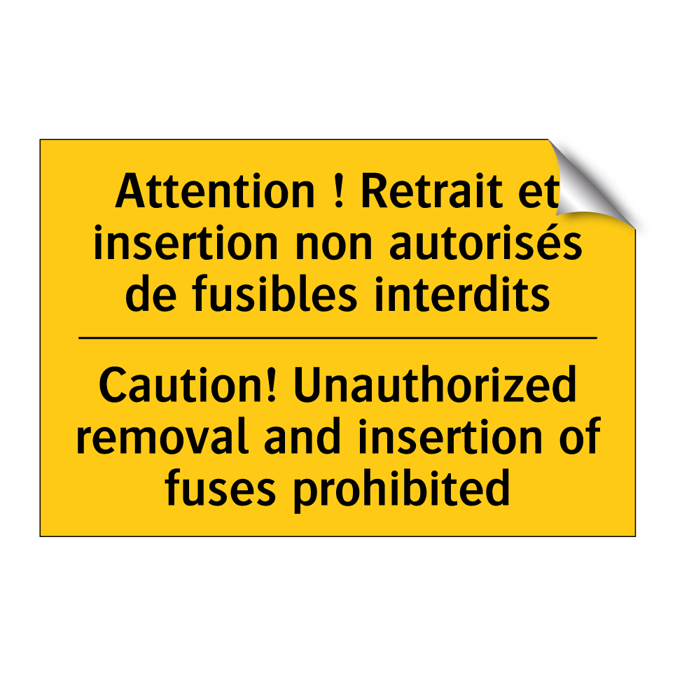 Attention ! Retrait et insertion /.../ - Caution! Unauthorized removal /.../