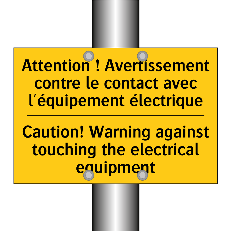 Attention ! Avertissement contre /.../ - Caution! Warning against touching /.../
