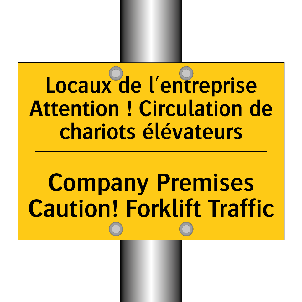 Locaux de l'entreprise Attention /.../ - Company Premises Caution! Forklift /.../