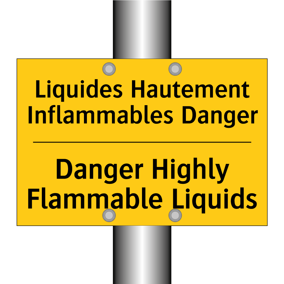 Liquides Hautement Inflammables /.../ - Danger Highly Flammable Liquids /.../