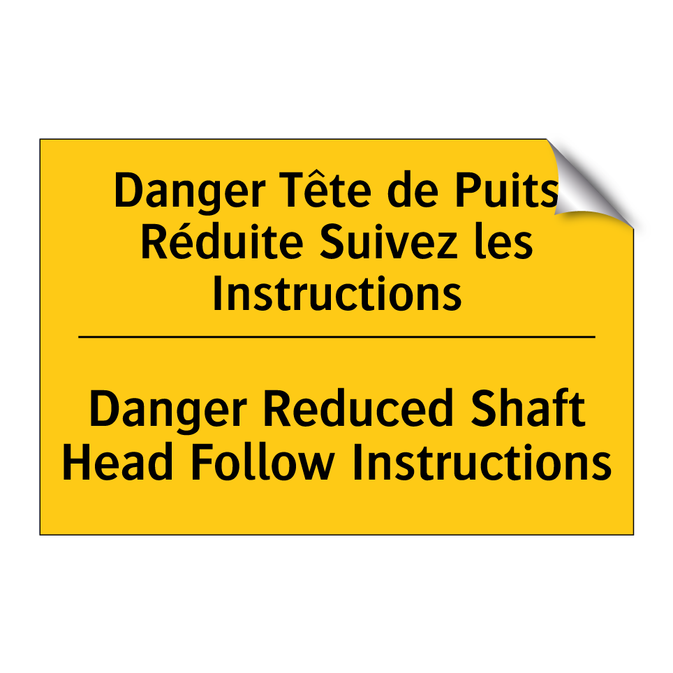 Danger Tête de Puits Réduite Suivez /.../ - Danger Reduced Shaft Head Follow /.../