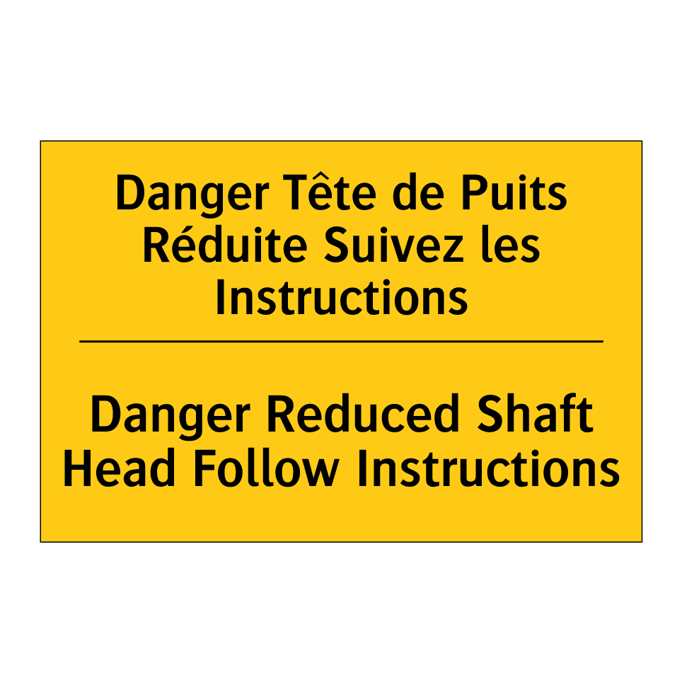 Danger Tête de Puits Réduite Suivez /.../ - Danger Reduced Shaft Head Follow /.../