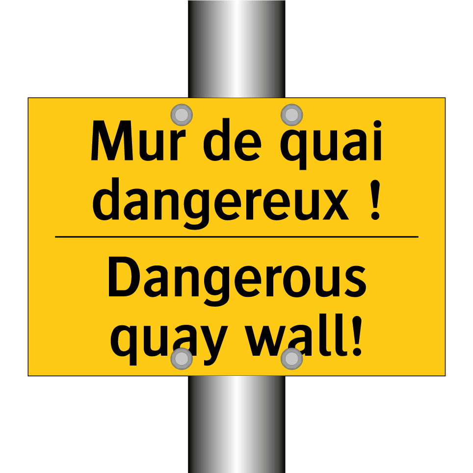 Mur de quai dangereux ! - Dangerous quay wall!