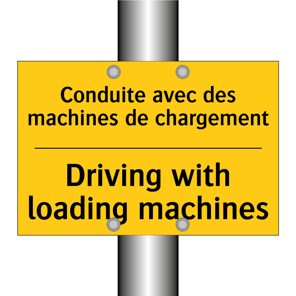 Conduite avec des machines de /.../ - Driving with loading machines