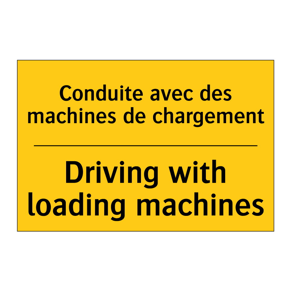Conduite avec des machines de /.../ - Driving with loading machines
