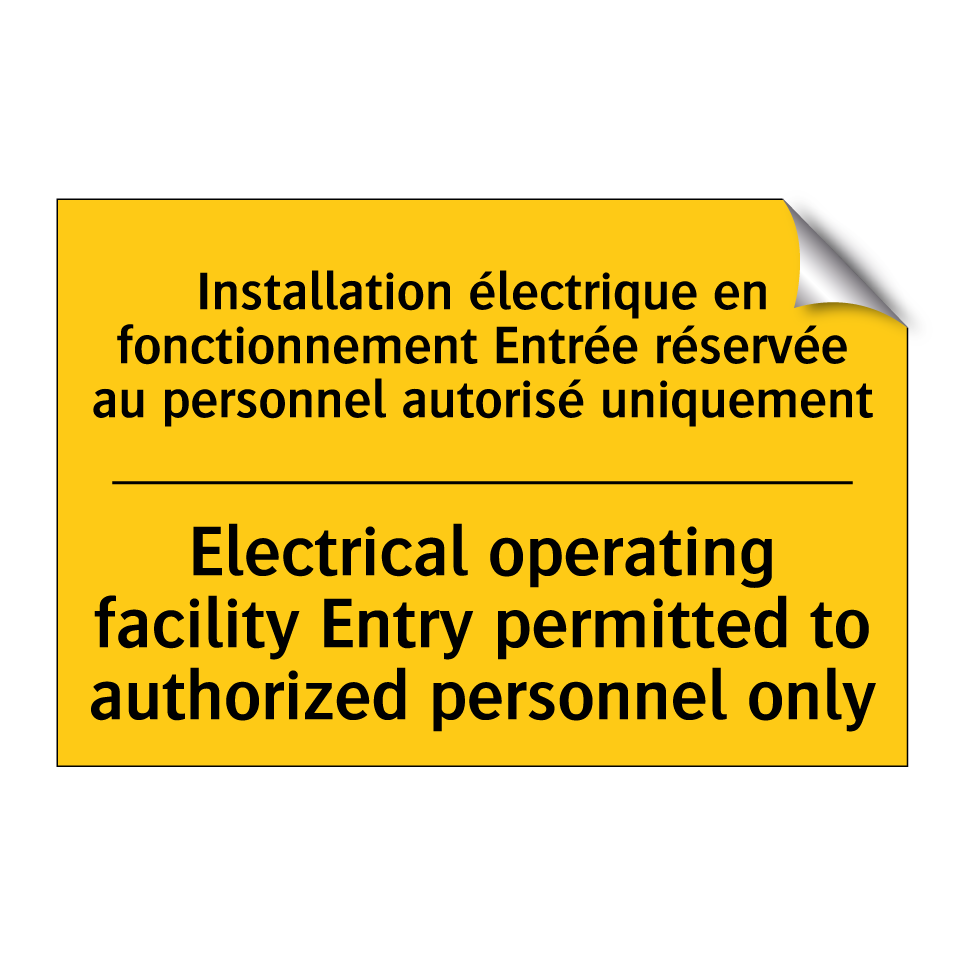 Installation électrique en fonctionnement /.../ - Electrical operating facility /.../