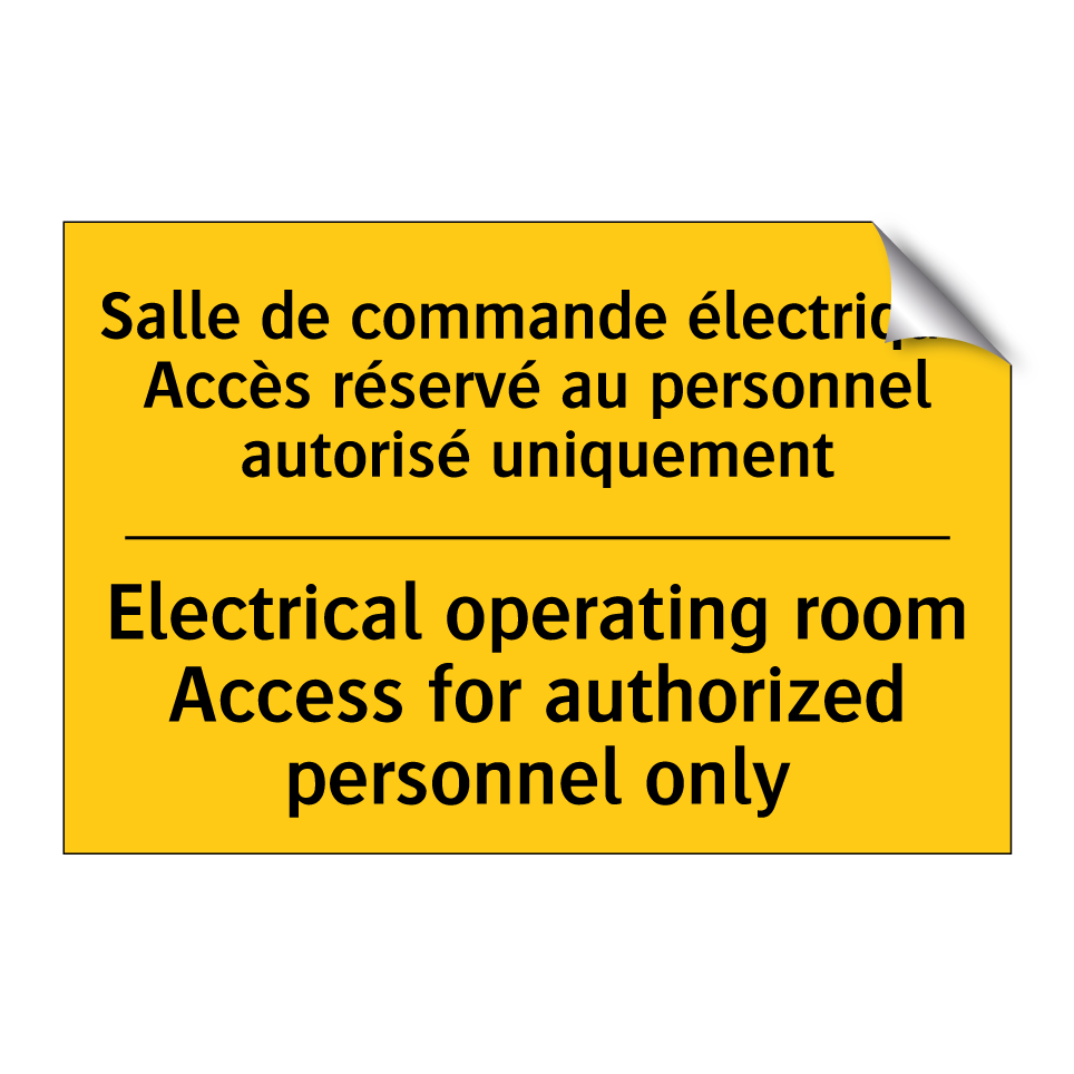 Salle de commande électrique Accès /.../ - Electrical operating room Access /.../