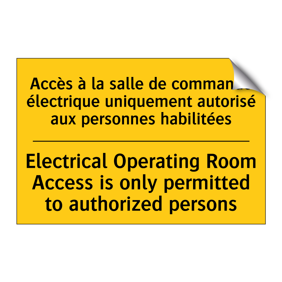 Accès à la salle de commande électrique /.../ - Electrical Operating Room Access /.../
