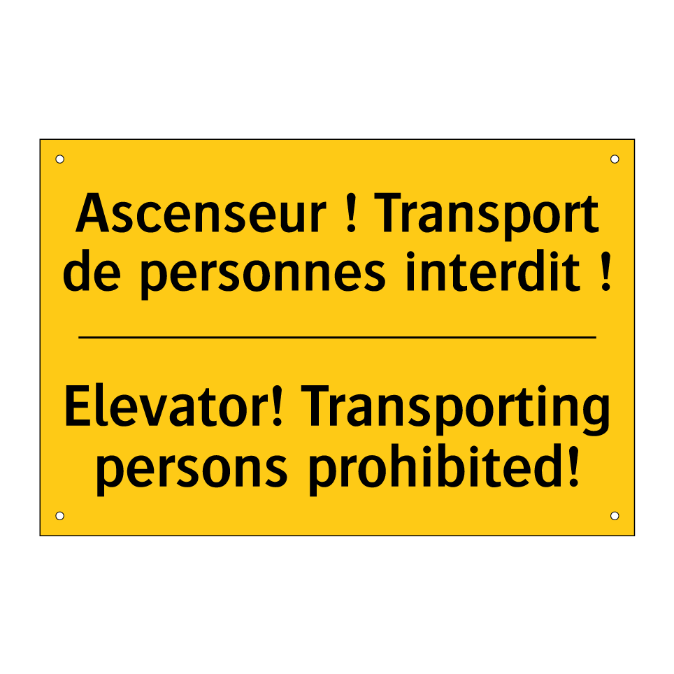 Ascenseur ! Transport de personnes /.../ - Elevator! Transporting persons /.../