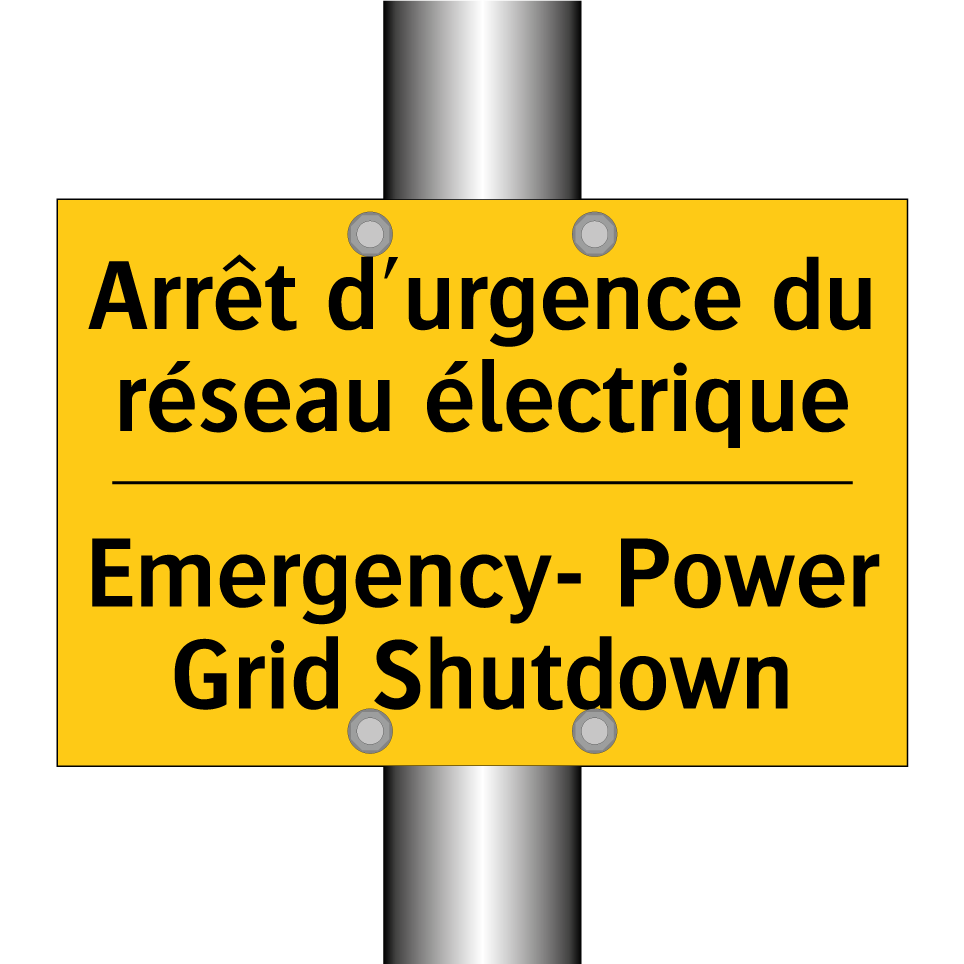 Arrêt d'urgence du réseau électrique /.../ - Emergency- Power Grid Shutdown