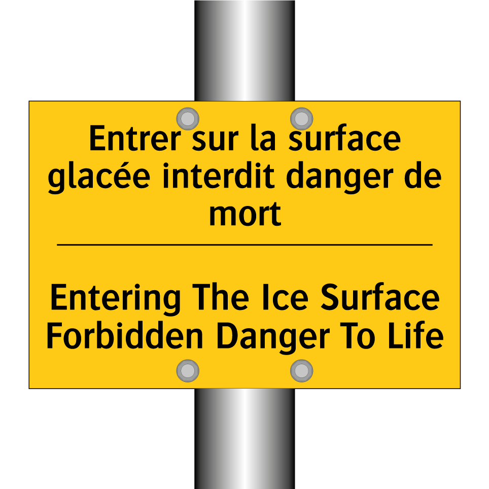 Entrer sur la surface glacée interdit /.../ - Entering The Ice Surface Forbidden /.../