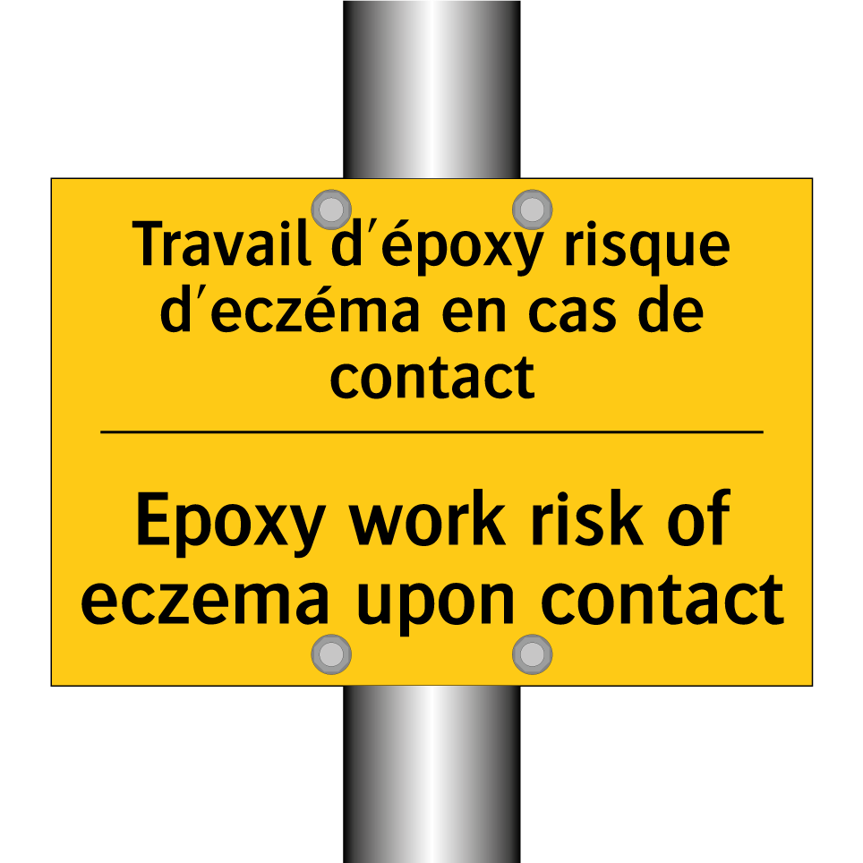 Travail d'époxy risque d'eczéma /.../ - Epoxy work risk of eczema upon /.../