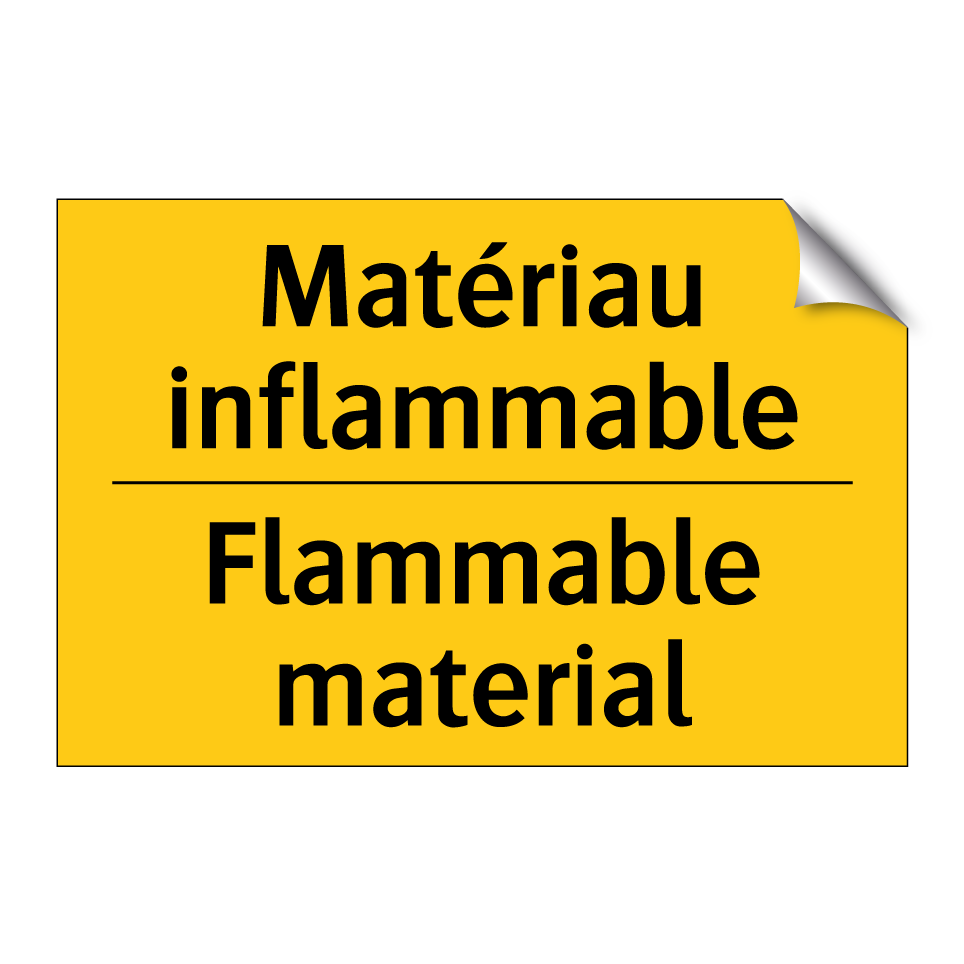 Matériau inflammable - Flammable material
