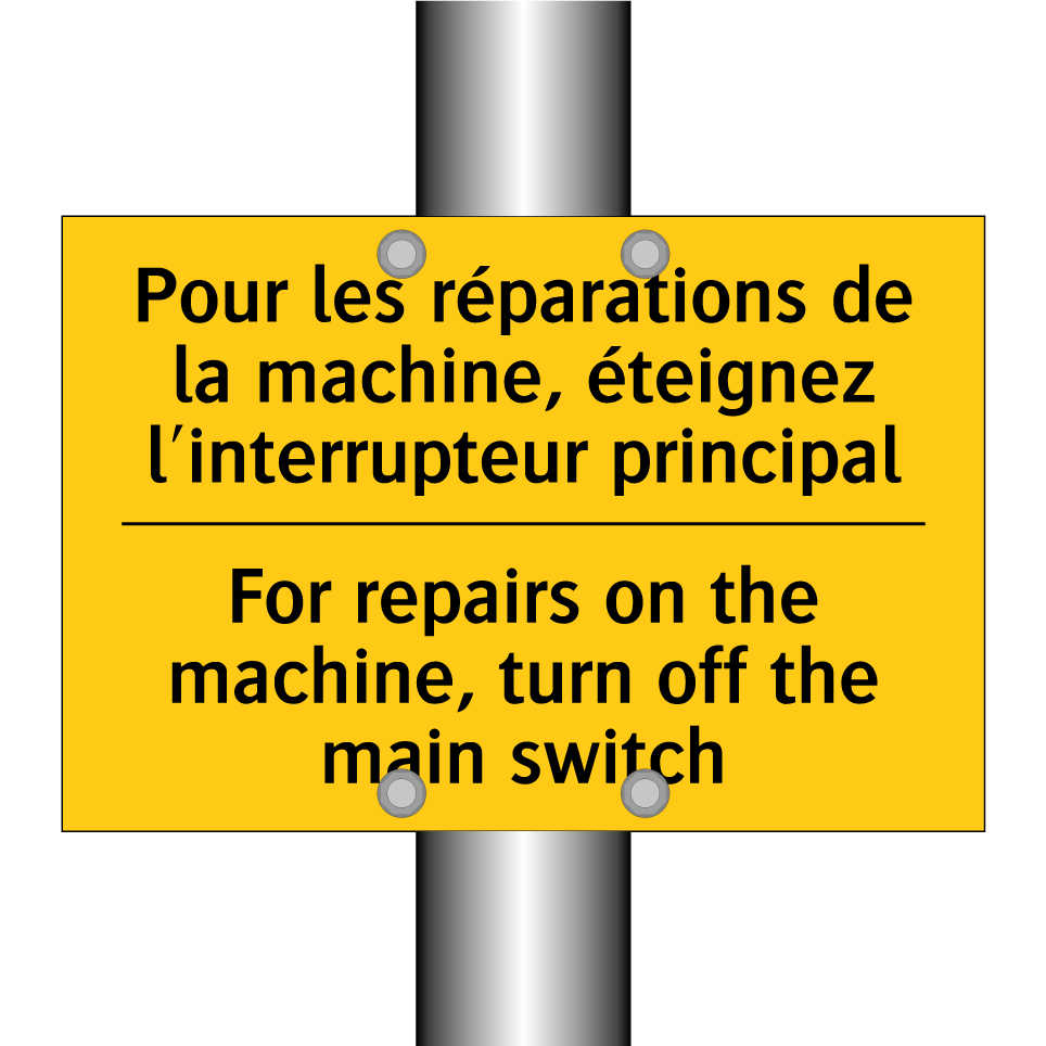 Pour les réparations de la machine, /.../ - For repairs on the machine, turn /.../