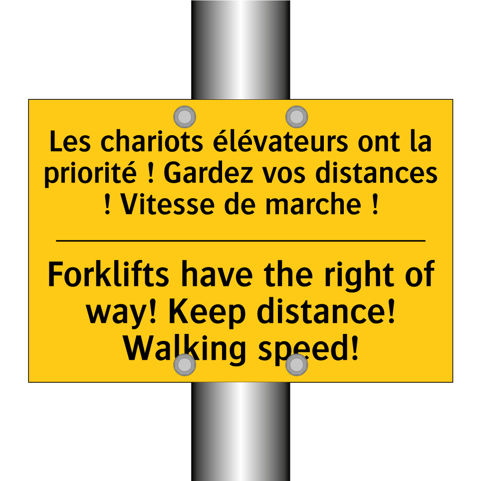Les chariots élévateurs ont la /.../ - Forklifts have the right of way! /.../