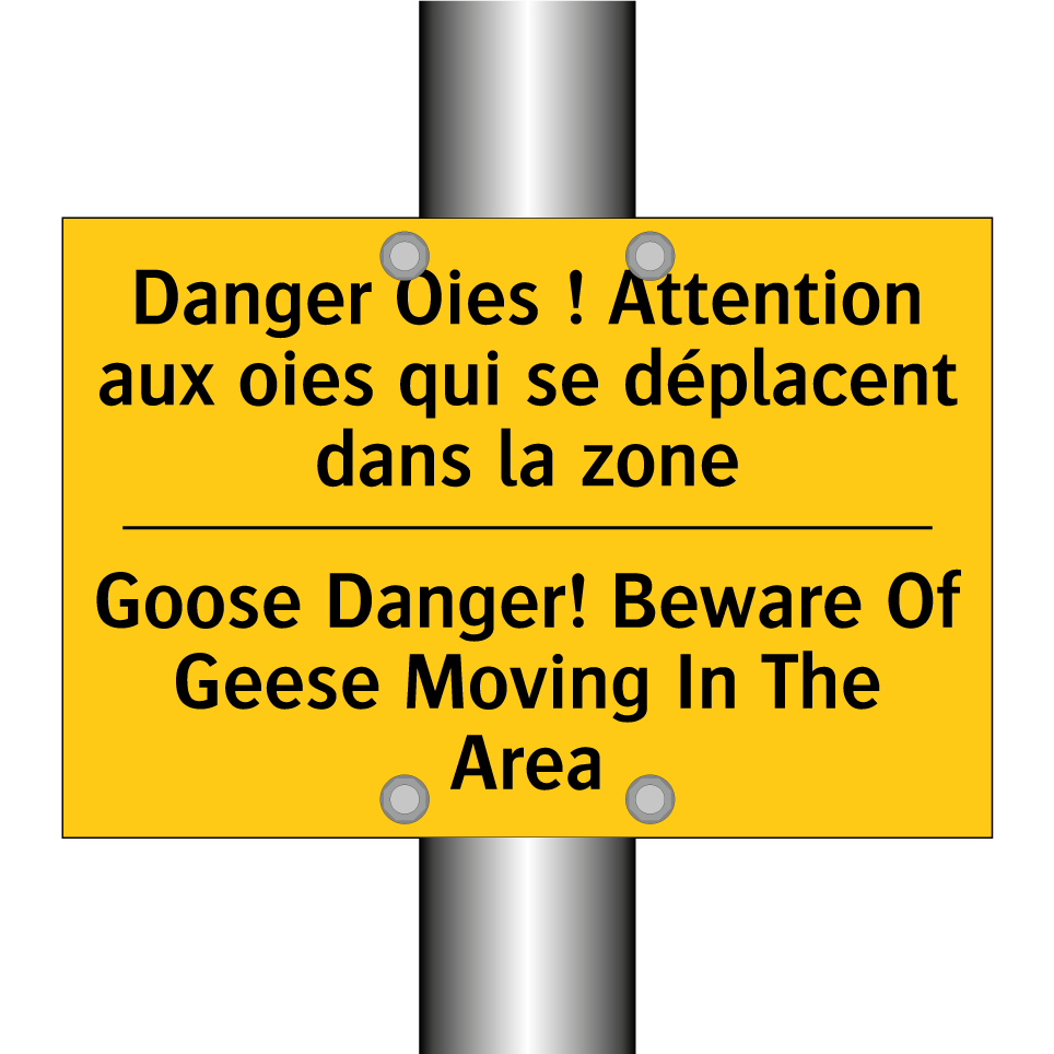 Danger Oies ! Attention aux oies /.../ - Goose Danger! Beware Of Geese /.../