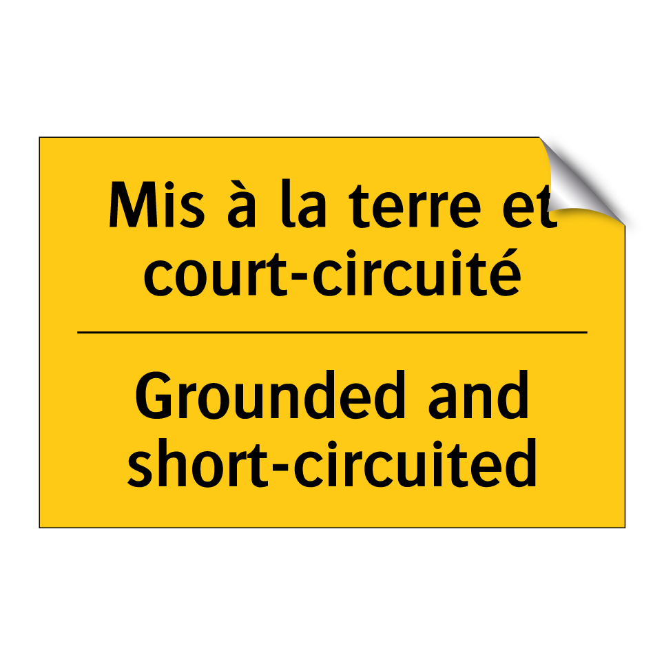 Mis à la terre et court-circuité /.../ - Grounded and short-circuited