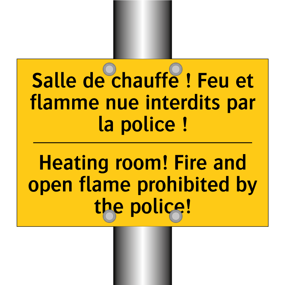 Salle de chauffe ! Feu et flamme /.../ - Heating room! Fire and open flame /.../