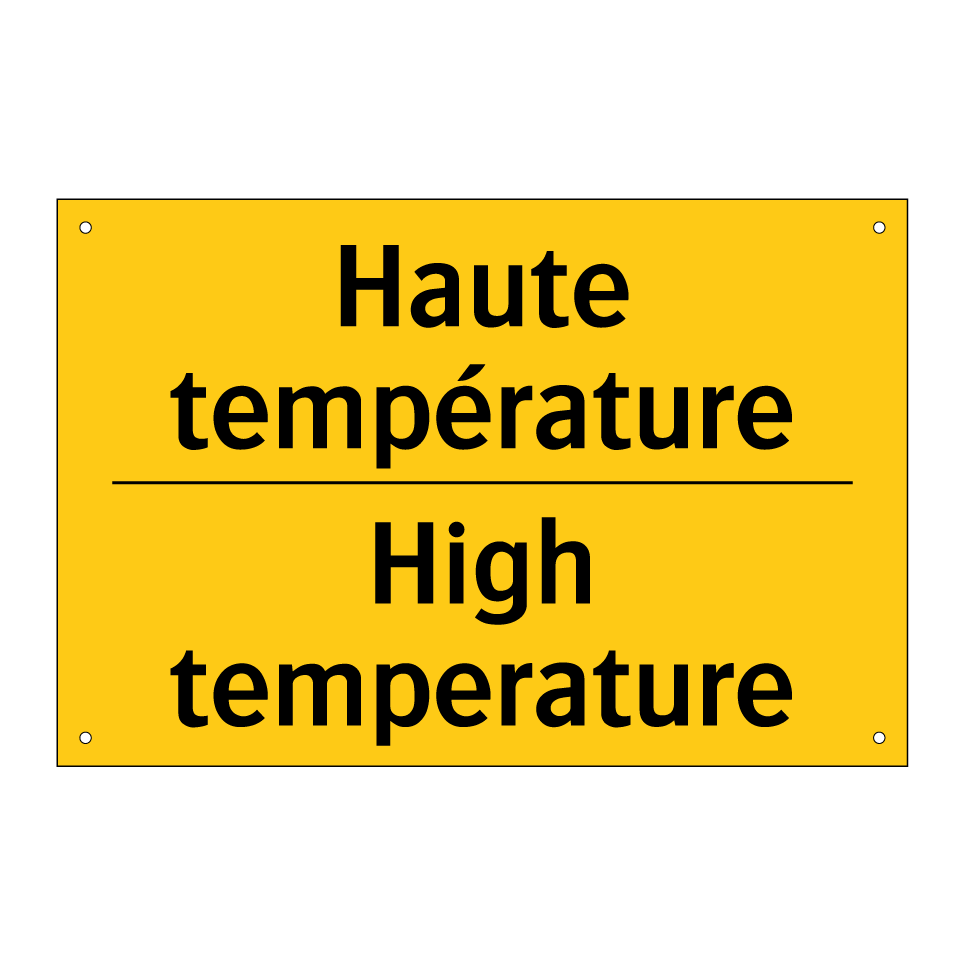 Haute température - High temperature