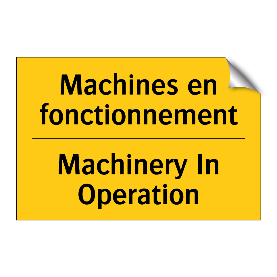 Machines en fonctionnement - Machinery In Operation