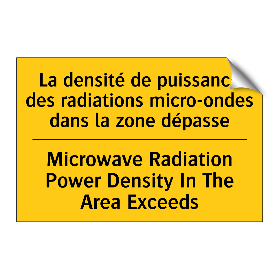 La densité de puissance des radiations /.../ - Microwave Radiation Power Density /.../