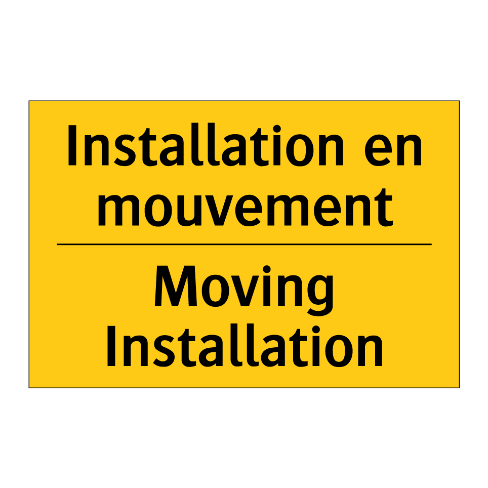 Installation en mouvement - Moving Installation