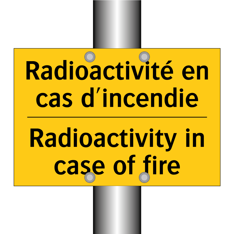Radioactivité en cas d'incendie /.../ - Radioactivity in case of fire