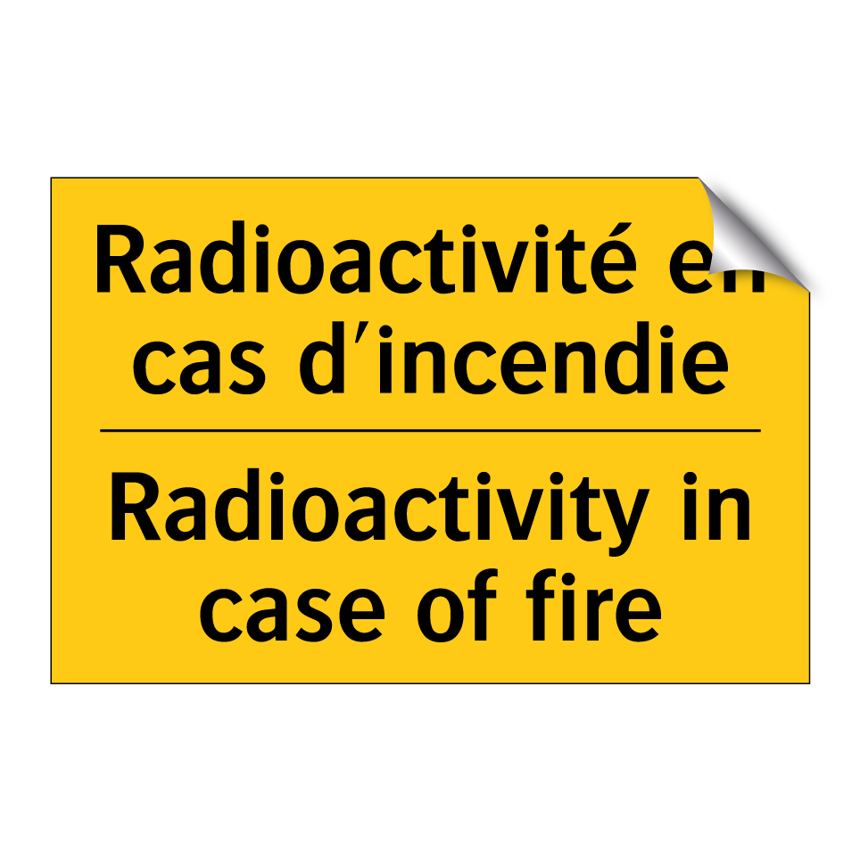 Radioactivité en cas d'incendie /.../ - Radioactivity in case of fire