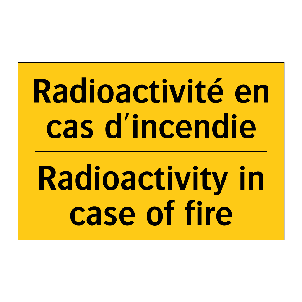 Radioactivité en cas d'incendie /.../ - Radioactivity in case of fire
