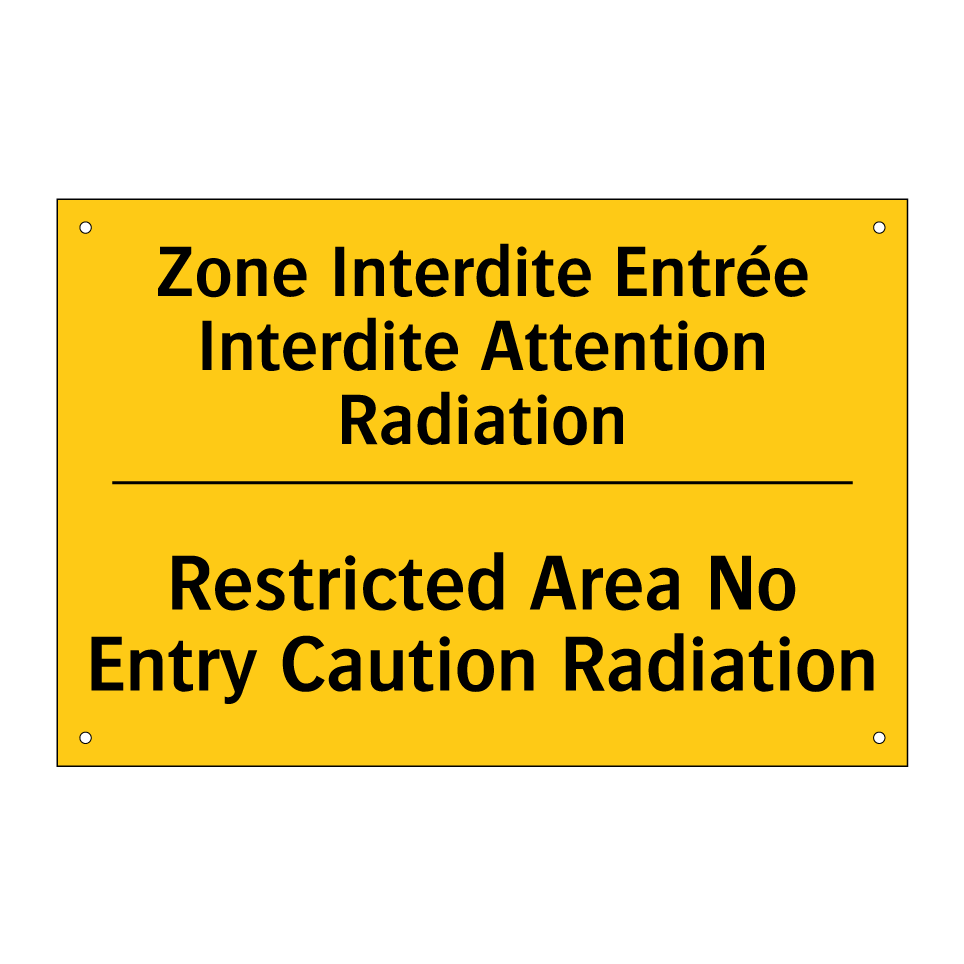 Zone Interdite Entrée Interdite /.../ - Restricted Area No Entry Caution /.../