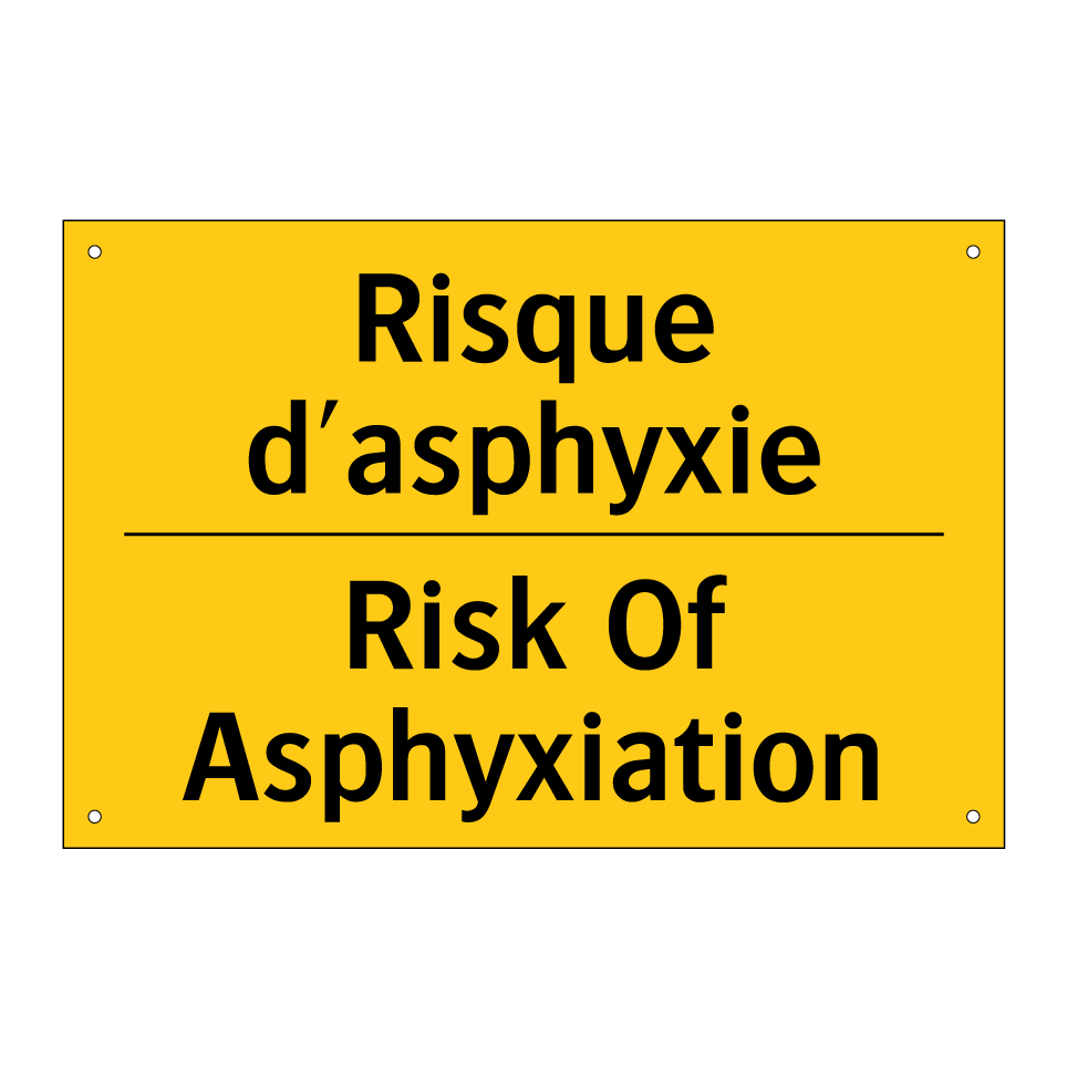 Risque d'asphyxie - Risk Of Asphyxiation
