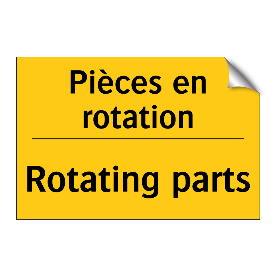 Pièces en rotation - Rotating parts