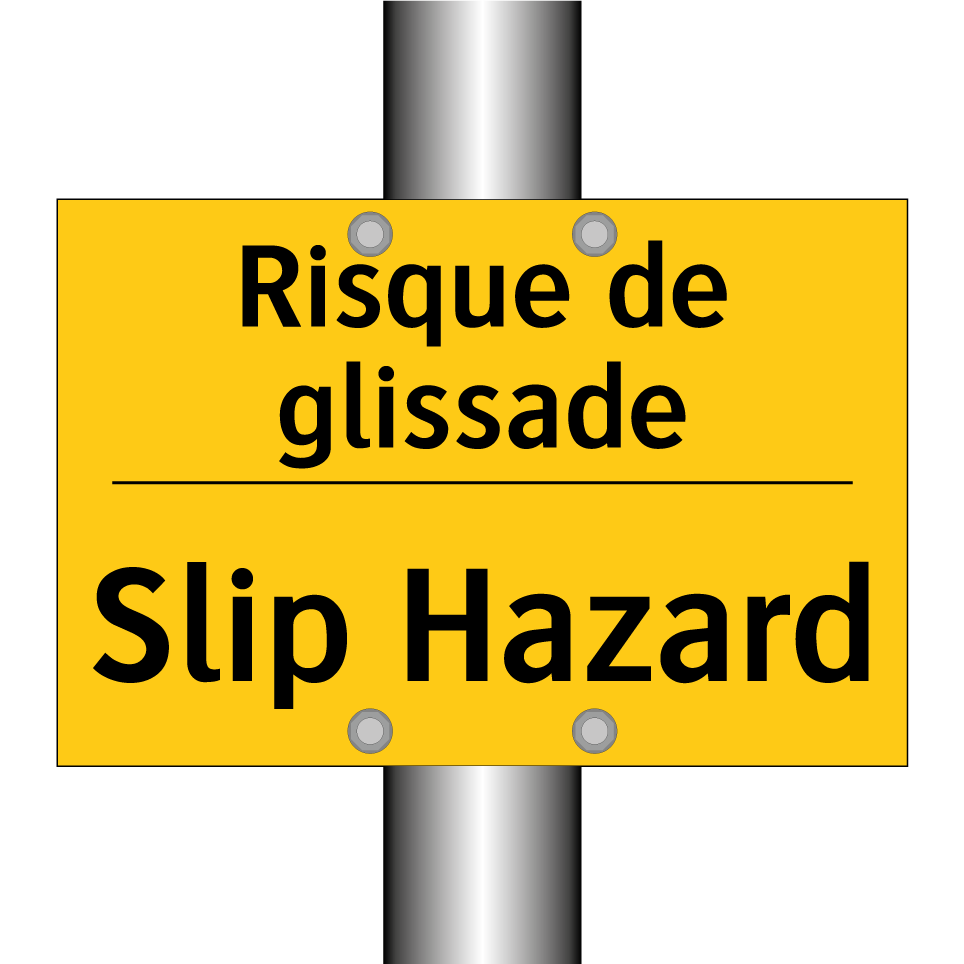 Risque de glissade - Slip Hazard
