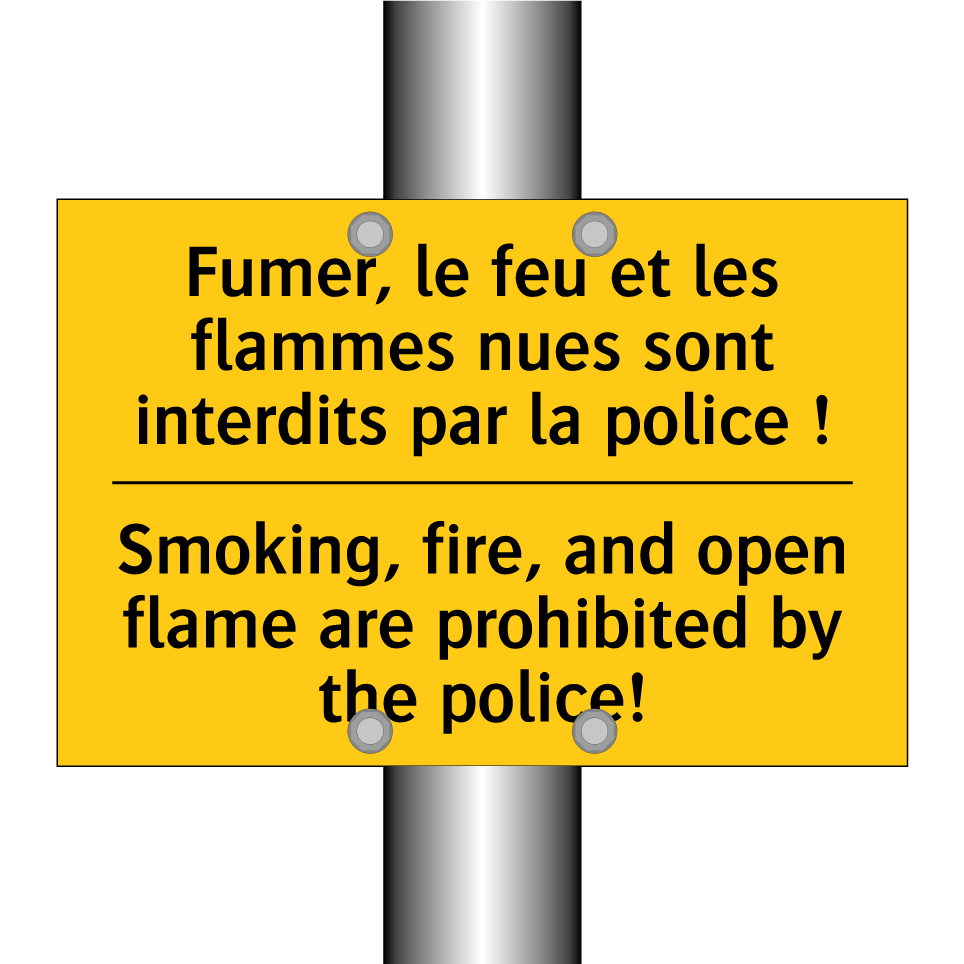 Fumer, le feu et les flammes nues /.../ - Smoking, fire, and open flame /.../