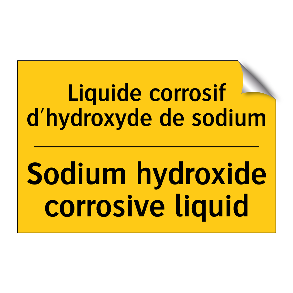 Liquide corrosif d'hydroxyde de /.../ - Sodium hydroxide corrosive liquid /.../