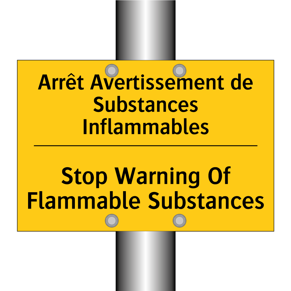 Arrêt Avertissement de Substances /.../ - Stop Warning Of Flammable Substances /.../