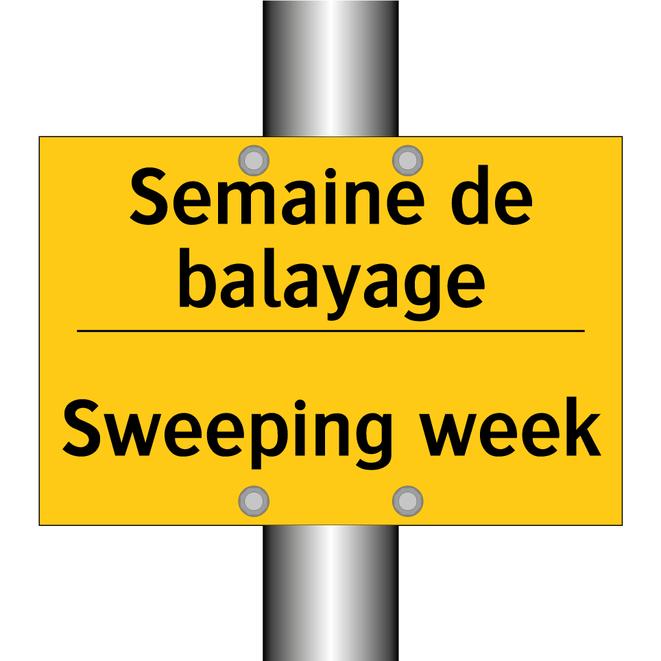 Semaine de balayage - Sweeping week