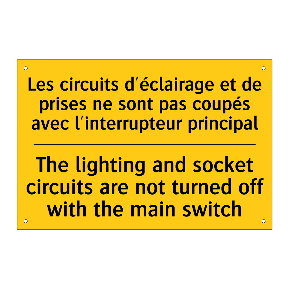 Les circuits d'éclairage et de /.../ - The lighting and socket circuits /.../