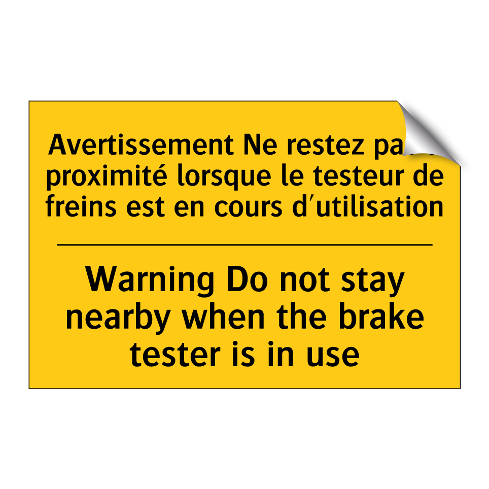 Avertissement Ne restez pas à /.../ - Warning Do not stay nearby when /.../
