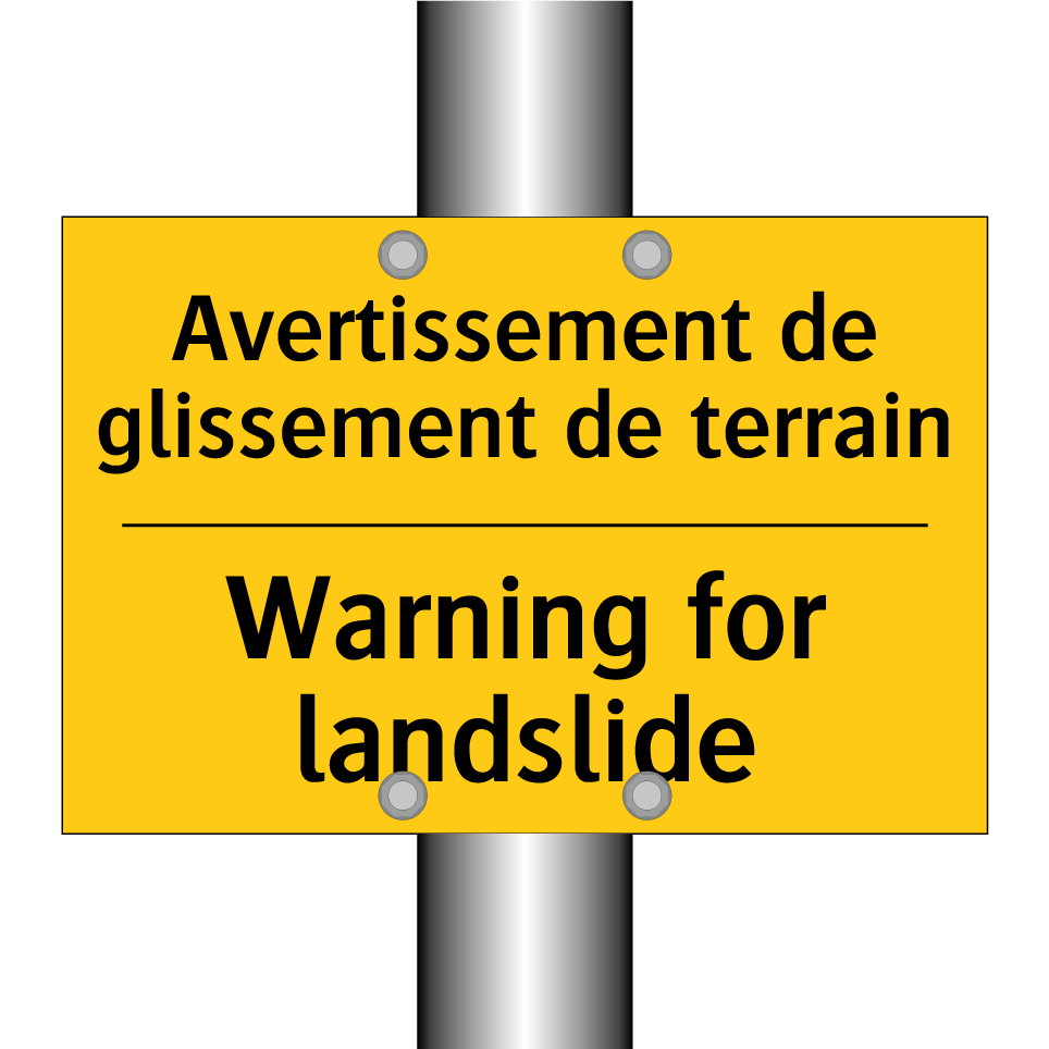 Avertissement de glissement de /.../ - Warning for landslide