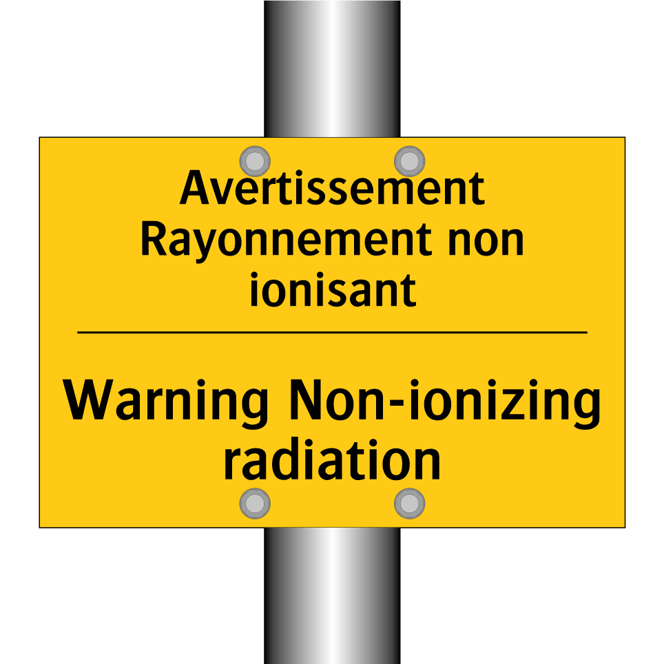 Avertissement Rayonnement non /.../ - Warning Non-ionizing radiation
