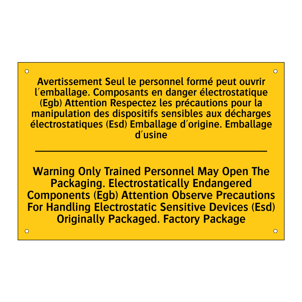 Avertissement Seul le personnel /.../ - Warning Only Trained Personnel /.../