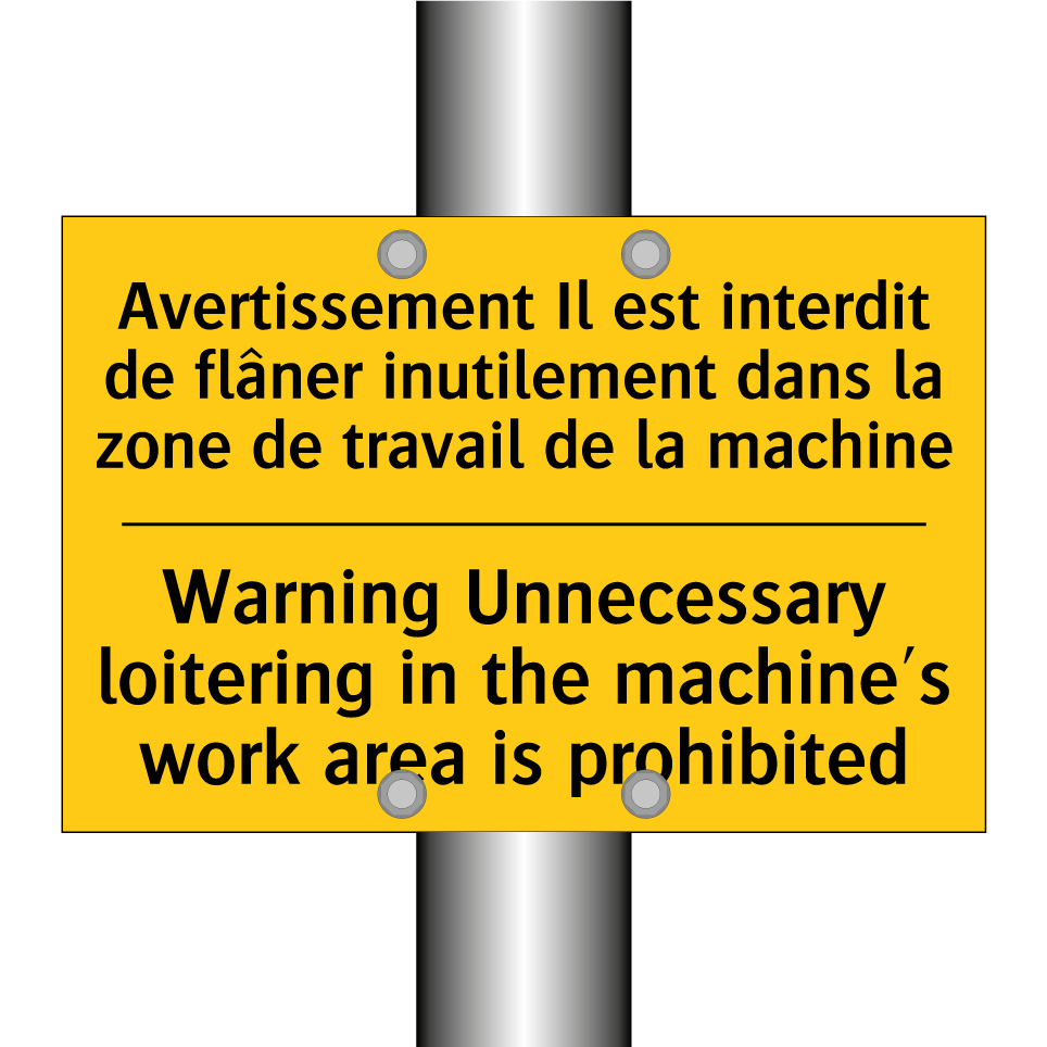 Avertissement Il est interdit /.../ - Warning Unnecessary loitering /.../