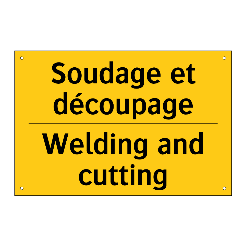 Soudage et découpage - Welding and cutting