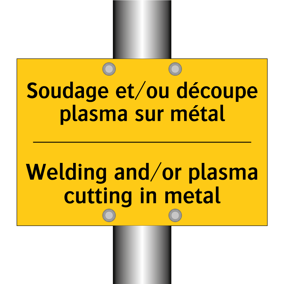 Soudage et/ou découpe plasma sur /.../ - Welding and/or plasma cutting /.../